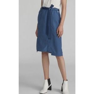 Rag & Bone Henri Silk Blue Skirt 2